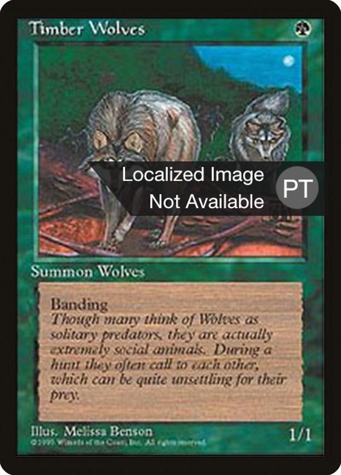 Timber Wolves [Fourth Edition Foreign Black Border] (4BB 275)