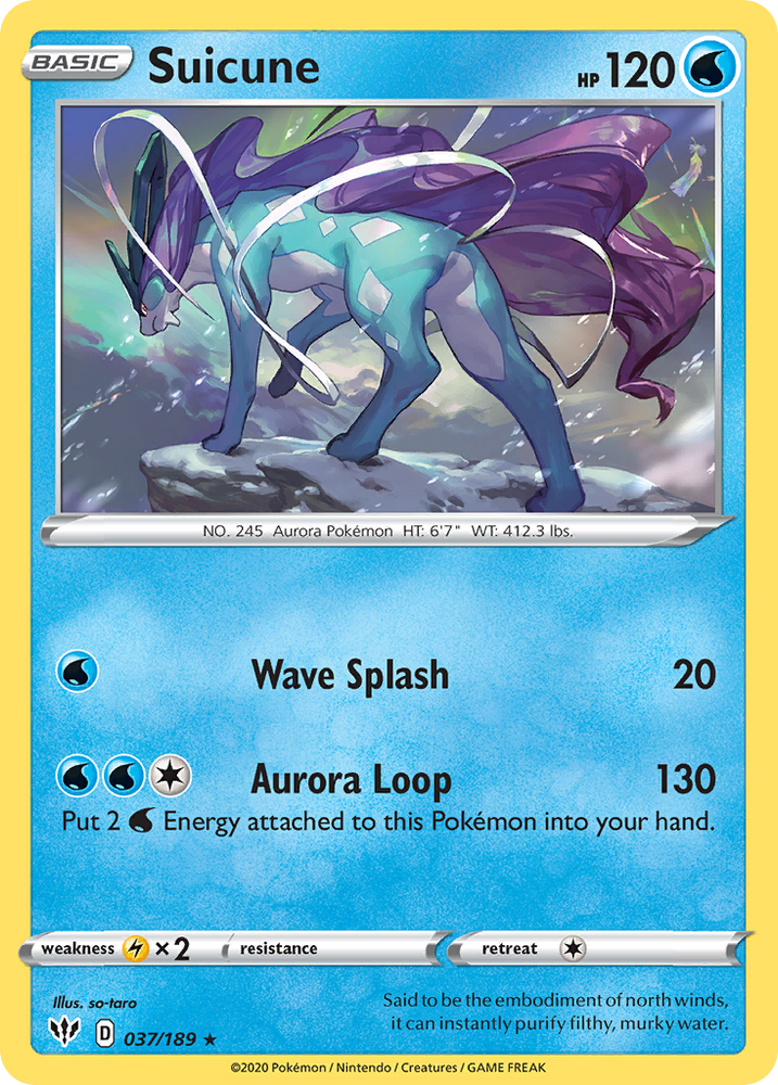 Suicune (37/189) [Sword & Shield: Darkness Ablaze]