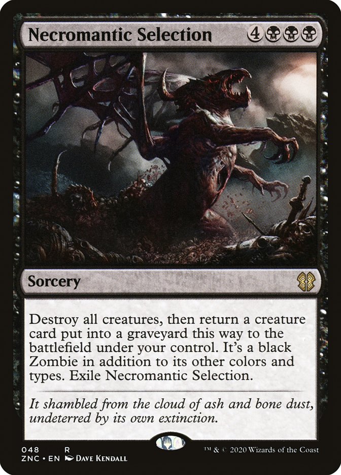 Necromantic Selection [Zendikar Rising Commander] (ZNC 48)