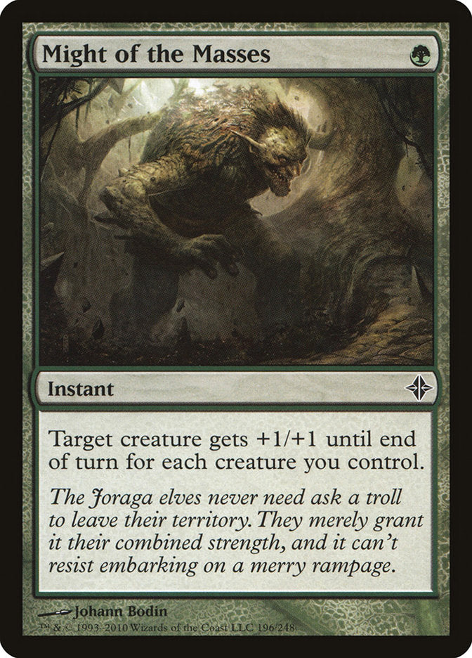 Might of the Masses [Rise of the Eldrazi] (ROE 196)
