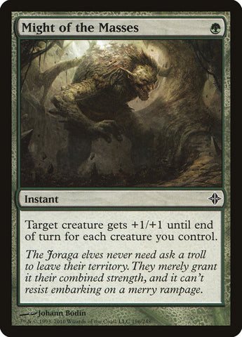 Might of the Masses [Rise of the Eldrazi] (ROE 196)
