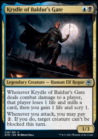 Krydle of Baldur's Gate [Dungeons & Dragons: Adventures in the Forgotten Realms] (AFR 226)