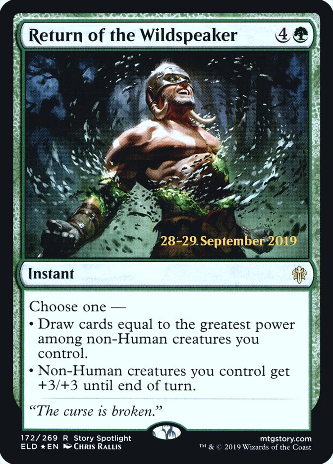 Return of the Wildspeaker  [Throne of Eldraine Prerelease Promos] (PELD 172S)