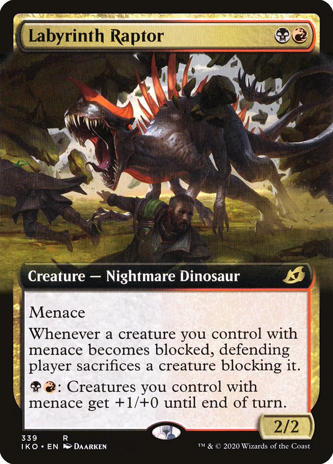 Labyrinth Raptor (Extended Art) [Ikoria: Lair of Behemoths] (IKO 339)