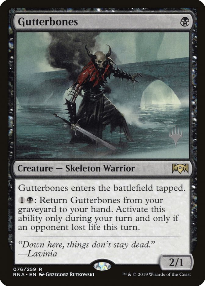 Gutterbones (Promo Pack) [Ravnica Allegiance Promos] (PRNA 76P)