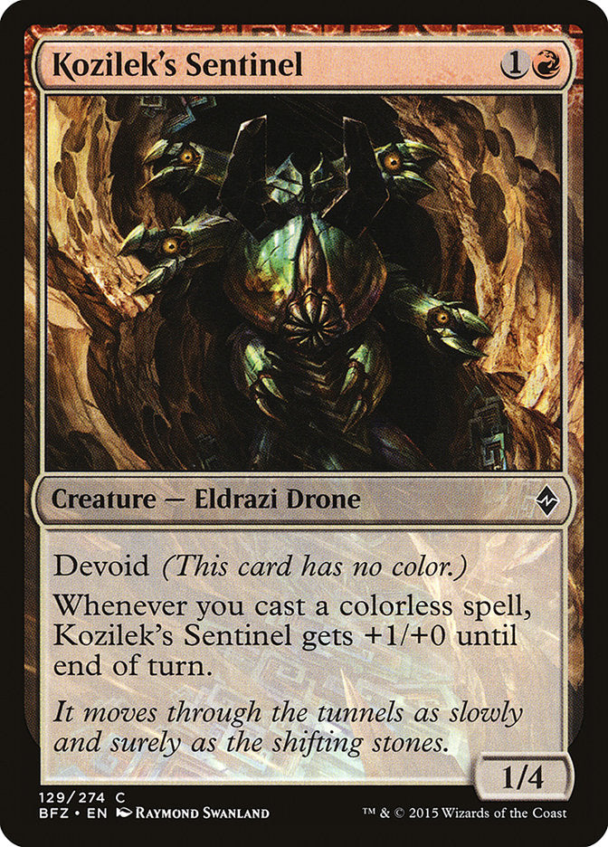 Kozilek's Sentinel [Battle for Zendikar] (BFZ 129)