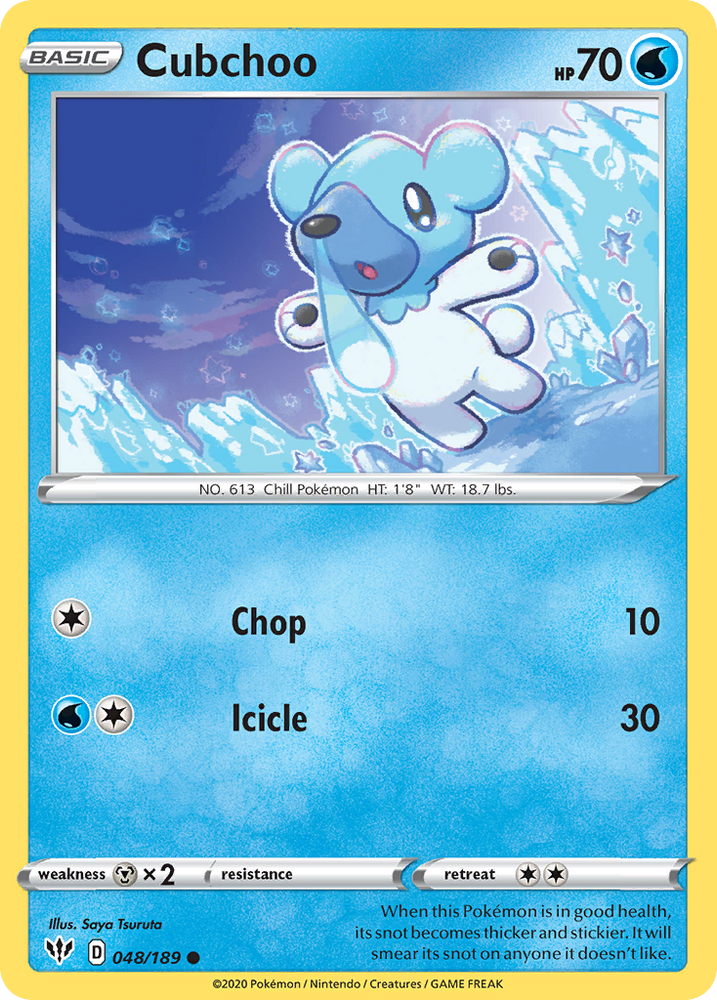 Cubchoo (48/189) [Sword & Shield: Darkness Ablaze]