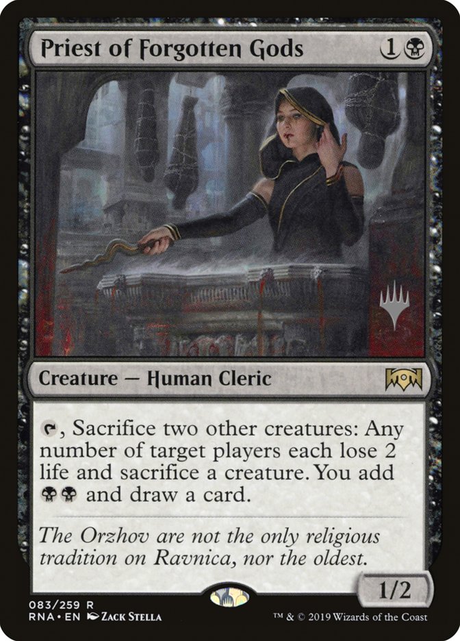 Priest of Forgotten Gods (Promo Pack) [Ravnica Allegiance Promos] (PRNA 83P)