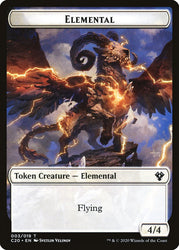 Kraken // Elemental (010) Double-sided Token [Commander 2020]
