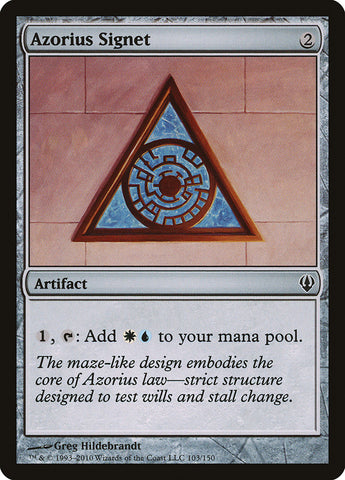 Azorius Signet [Archenemy] (ARC 103)