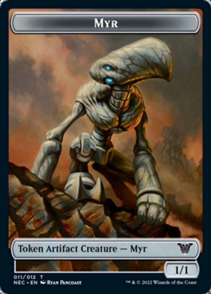 Myr // Spirit (002) Double-sided Token [Kamigawa: Neon Dynasty Commander Tokens] (TNEC 11)