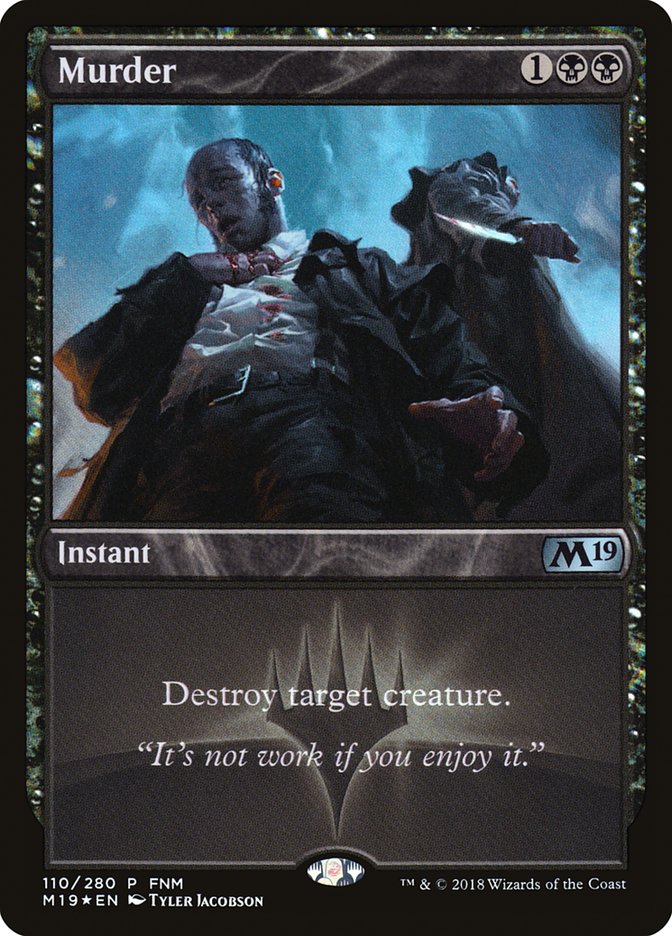 Murder (FNM) [Core Set 2019 Promos] (PM19 110)