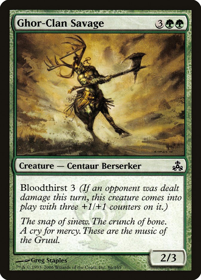 Ghor-Clan Savage [Guildpact] (GPT 86)