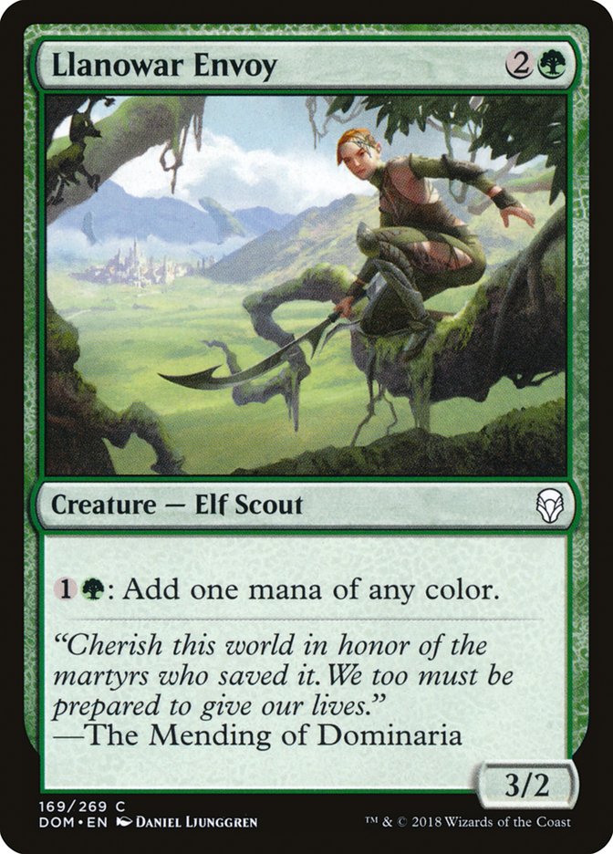 Llanowar Envoy [Dominaria] (DOM 169)