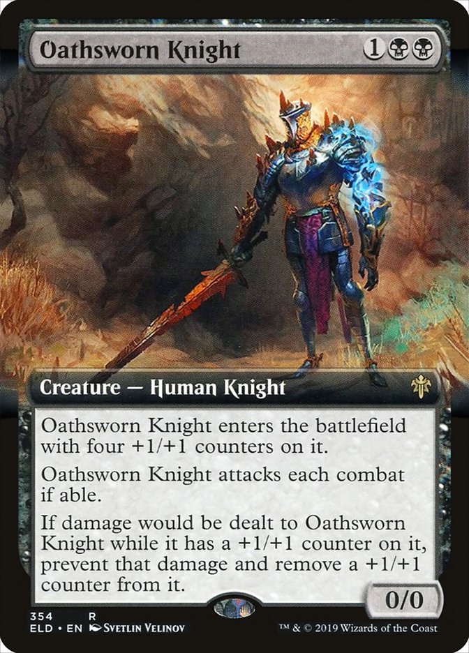 Oathsworn Knight (Extended Art) [Throne of Eldraine] (ELD 354)