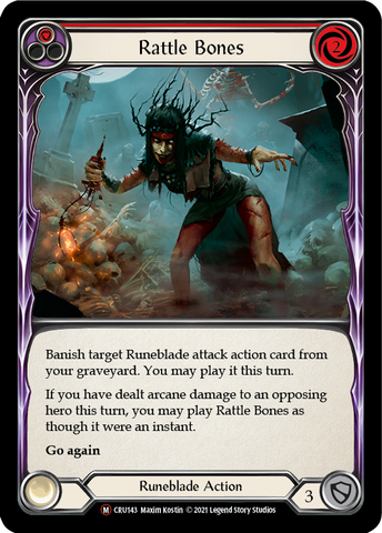 Rattle Bones (Rainbow Foil) [CRU143-RF] Unlimited Rainbow Foil