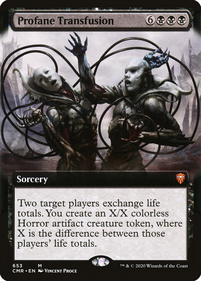 Profane Transfusion (Extended Art) [Commander Legends] (CMR 653)