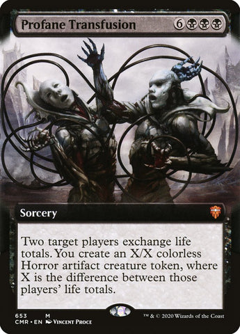 Profane Transfusion (Extended Art) [Commander Legends] (CMR 653)