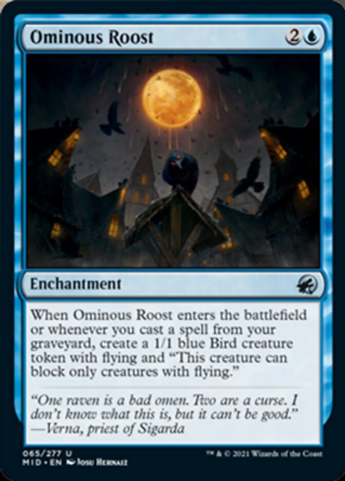 Ominous Roost [Innistrad: Midnight Hunt] (MID 65)