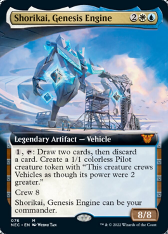 Shorikai, Genesis Engine (Extended) [Kamigawa: Neon Dynasty Commander] (NEC 76)