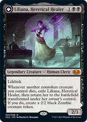 Liliana, Heretical Healer // Liliana, Defiant Necromancer [Commander Collection: Black] (CC2 1)