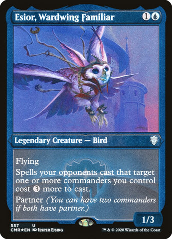 Esior, Wardwing Familiar [Commander Legends Etched] (PCMR 557)