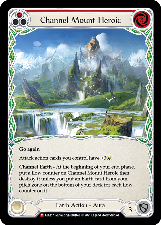 Channel Mount Heroic [ELE117] 1st Edition Rainbow Foil