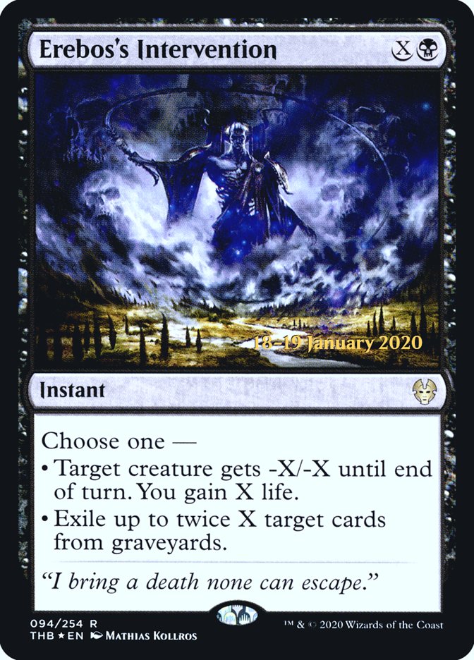 Erebos's Intervention [Theros Beyond Death Prerelease Promos] (PTHB 94S)