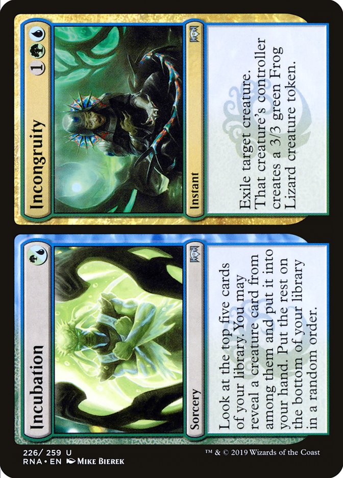 Incubation // Incongruity [Ravnica Allegiance] (RNA 226)