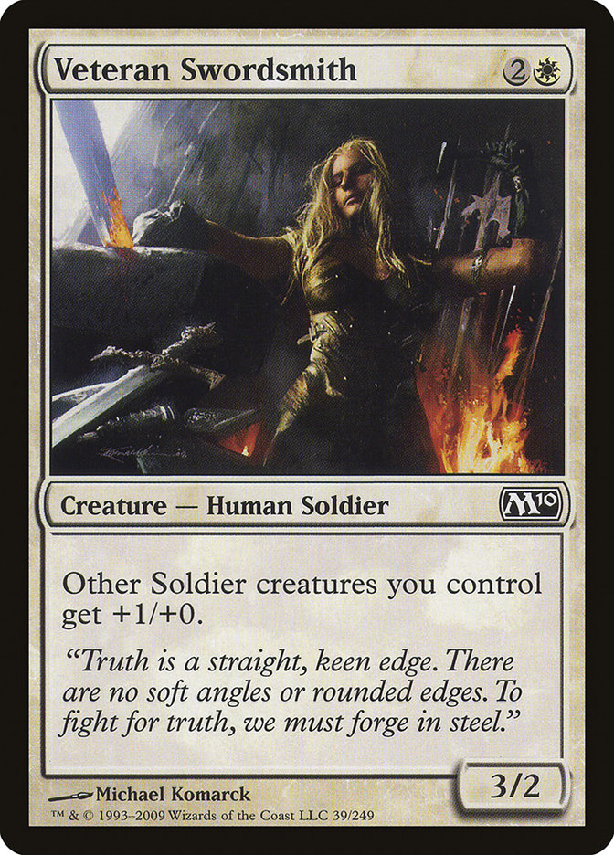 Veteran Swordsmith [Magic 2010] (M10 39)