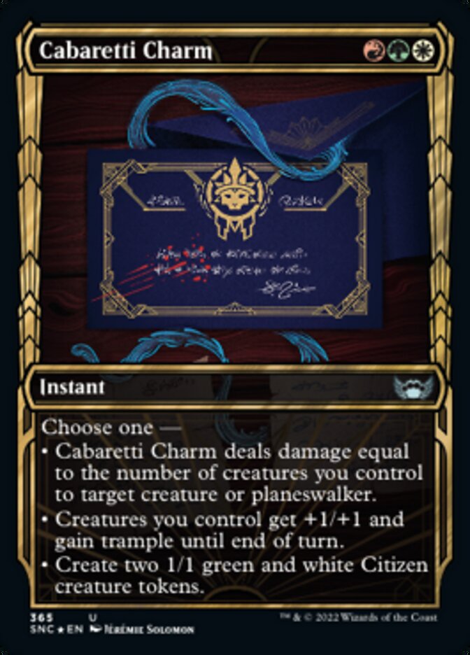 Cabaretti Charm (Showcase Golden Age Gilded Foil) (SNC 365)