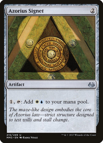 Azorius Signet [Modern Masters 2017] (MM3 215)