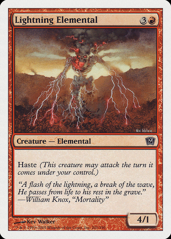 Lightning Elemental [Ninth Edition] (9ED 201)