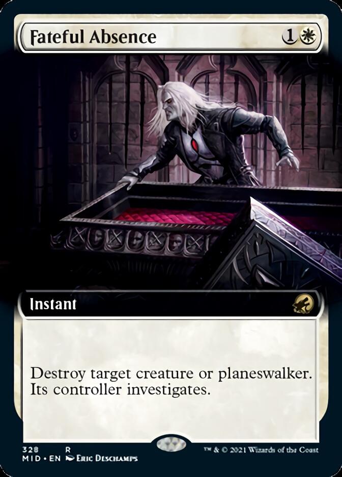 Fateful Absence (Extended) [Innistrad: Midnight Hunt] (MID 328)