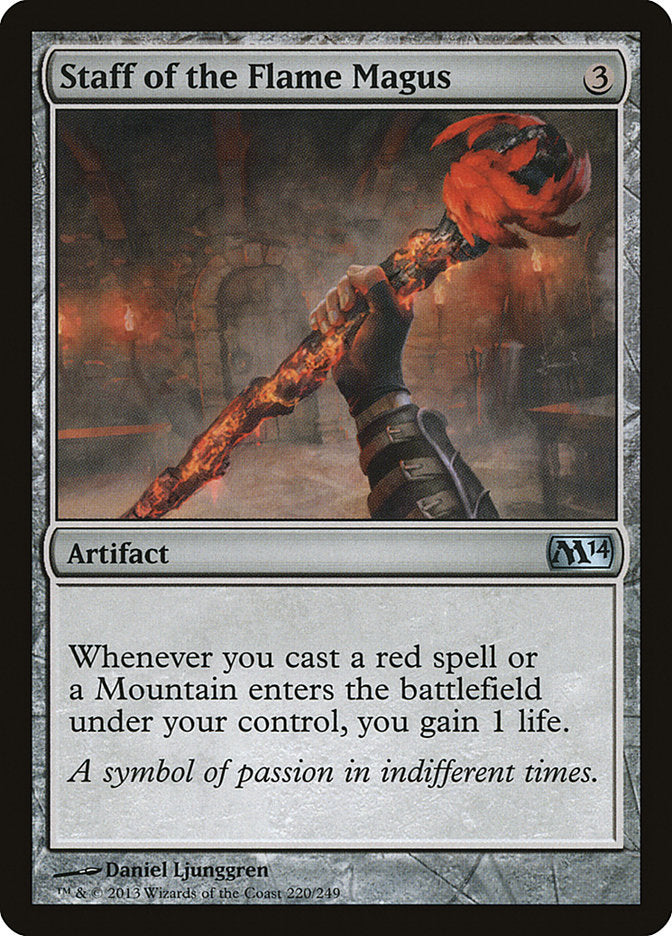 Staff of the Flame Magus [Magic 2014] (M14 220)