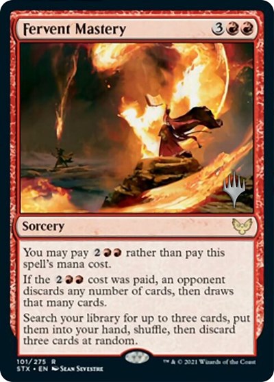 Fervent Mastery (Promo Pack) [Strixhaven: School of Mages Promos] (PSTX 101)