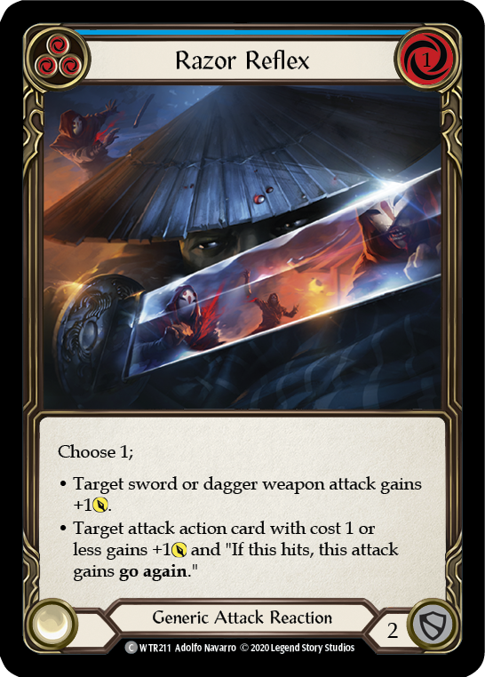 Razor Reflex (Blue) [WTR211] Unlimited Rainbow Foil