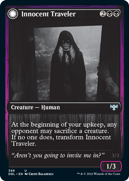 Innocent Traveler // Malicious Invader [Innistrad: Double Feature] (DBL 388)
