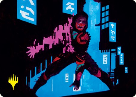 Return to Action Art Card (Gold-Stamped Signature) [Kamigawa: Neon Dynasty Art Series] (ANEO 12)