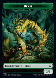 Beast (18) // Beast Token (19) [Commander Legends Tokens] (TCMR 18 // 19)