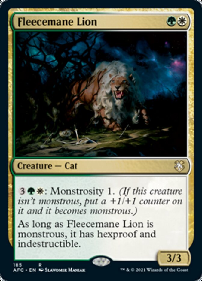 Fleecemane Lion [Dungeons & Dragons: Adventures in the Forgotten Realms Commander] (AFC 185)