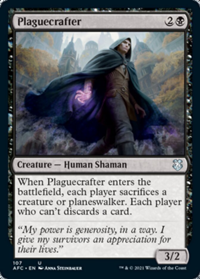 Plaguecrafter [Dungeons & Dragons: Adventures in the Forgotten Realms Commander] (AFC 107)