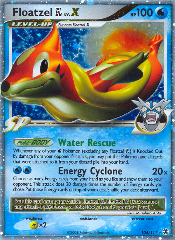 Floatzel GL LV.X (104/111) [Rising Rivals]