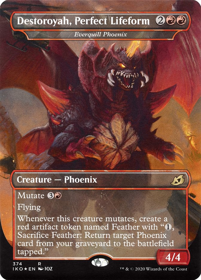 Everquill Phoenix - Destoroyah, Perfect Lifeform (Godzilla Series) [Ikoria: Lair of Behemoths] (IKO 374)