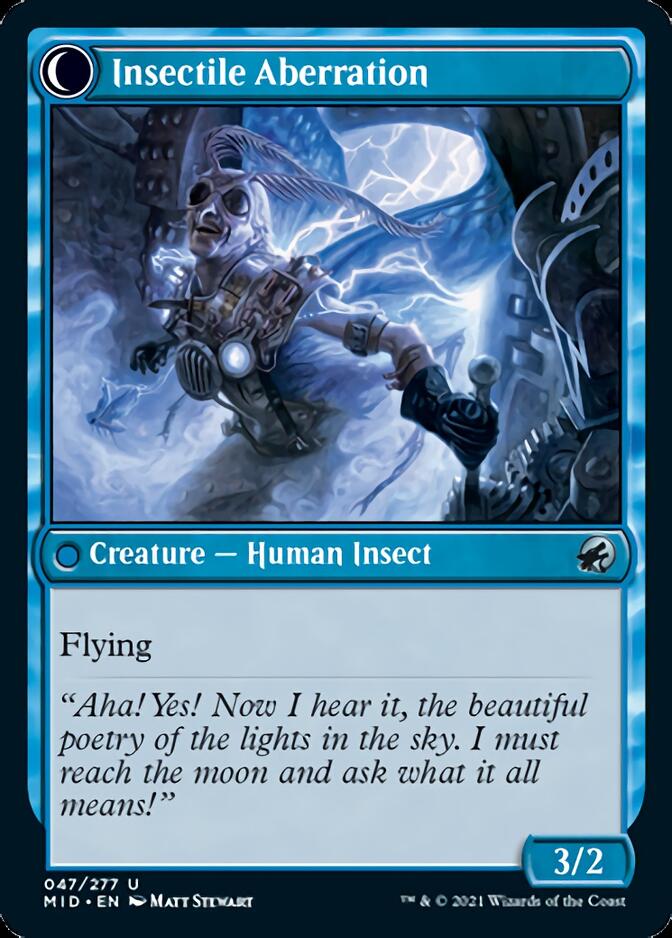 Delver of Secrets // Insectile Aberration [Innistrad: Midnight Hunt] (MID 47)
