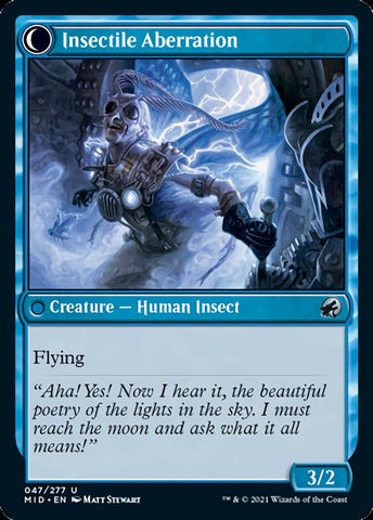 Delver of Secrets // Insectile Aberration [Innistrad: Midnight Hunt] (MID 47)