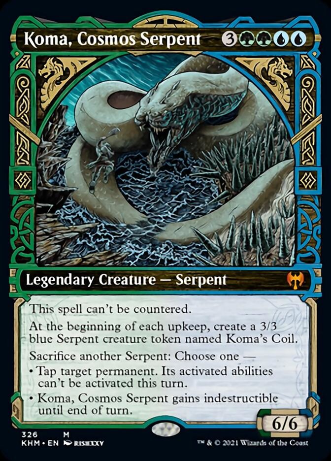 Koma, Cosmos Serpent (Showcase) [Kaldheim] (KHM 326)
