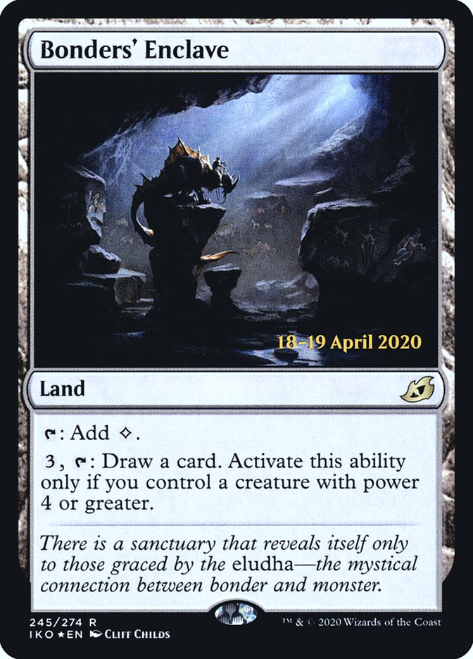Bonders' Enclave  [Ikoria: Lair of Behemoths Prerelease Promos] (PIKO 245S)