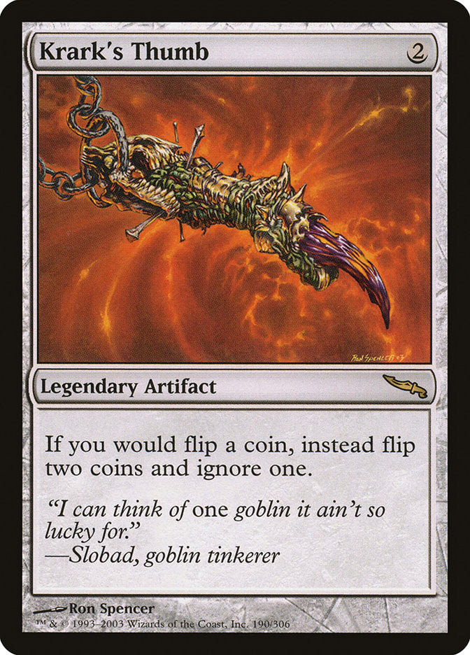 Krark's Thumb [Mirrodin] (MRD 190)