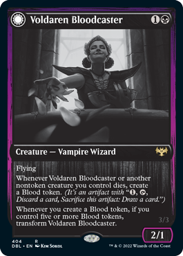 Voldaren Bloodcaster // Bloodbat Summoner [Innistrad: Double Feature] (DBL 404)